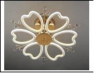 Люстра "LED 6" LED-White светильник потолочный 373/6YT WT+FG LED 13/12W 6500/3000K 710*200  с ПДУ
