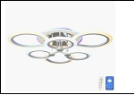 Люстра "LED 6"  54Вт LED-Blu светильник потолочный 29750/3+3 (2) WT+CR(BL) LED 7/11W 6500/3000К 685*160  (дим)