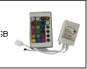 С/д контроллер  12В  72Вт IP20 ECOLA Контроллер для светодиодных лент 6A  RGB c ИК пультом CRS072ESB