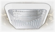 Св. комн. квадр. бел. IP20 BDY Е27 1038 .D=375x375 Свет-к KARIZMA больш.   2х26W 375х375х95мм