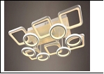 Люстра "LED 12" .. светильник потолочный 5052/6+6Y (2) WT LED 11/12/18W 3000/6500K 950*640*150  с ПДУ