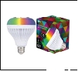 Диско-лампа светодиодная мультиколор, 10Вт,  RGB c Bluetooth динамиком и ПДУ на 10м, напр: 100-240В.