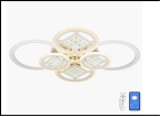 Люстра "LED 5"  49Вт LED-RGB светильник потолочный 29368/6 (2) WT+CR(RGB) LED 14/15/20W 6500/3000К 610*170  (дим)
