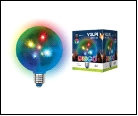 Диско- лампа ULI-Q31 1,5W/RGB/Е27 ДИСКО ШАР 3D Светодиодный светильник. Свечение 3D звёзды. 22В. Диаметр 1см. ТМ Volpe., шк 599955831941