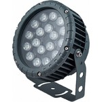 Св.улич. на скобе серый LED  36Вт 2700K 85-265В FERON светильник IP65 ,ландшафтно-архитектурный DxH260,  LL-885 Светодиодный прожектор