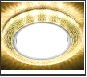 СТ LEDподсв. GX53 желтый круг  G290 GD хром/топаз +3W(LED WHITE)Ambrella