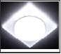 СТ LEDподсв. GX53 хром/матовый квадрат  G215 CH/WH  +3W(LED WHITE)Ambrella