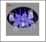Люстра "фигурн.с плафон D=500" LED-RGB светильник потолочный 6100/5 (1) Светильник бытовой потолочный со светодиодами и дистанционным пультом (220V 15