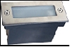Светильник  "ступеньки" прямоуг. бол. 220V 16LED 170*68 blue A04B Nis IP44