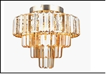 Люстра "хрусталь 5" LED-White светильник потолочный 45469/5+4 FGD E27+LED WT 380*410  с ПДУ