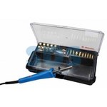 Набор паяльник-выжигатель (19 насадок)  ПРОФИ  220V/30 Вт  (ZD-972A)  REXANT