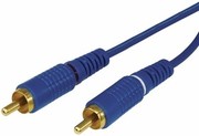 Шнур 2х2RCA  3,0м синий  gold  REXANT