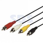 Шнур 4х4RCA  1,0м 4х4 RCA  1М  REXANT