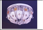Люстра "зерк.круг.лепест. D=450" LED-Blu светильник потолочный 7264/6Y d450 E14 BL