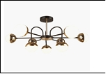 Люстра "LED 9" .. светильник потолочный 78568/9 BK+FGD LED 7W 3000/6500K 710*360
