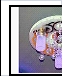 Люстра "фигурн.с плафон D=500" LED-RGB S7620/3+1 WT+FG Ø500 3XE27X60W+1XMR11X35W пу RBP