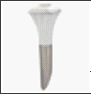 Св.улич. Е27 D= 15 В= 47 Г= 22 Серебро пирамида  18Вт 220В IP44 FERON DH0522