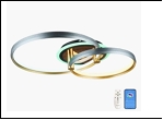 Люстра "LED 2"  38Вт LED-RGB светильник потолочный 29138/2 (2) BK/GD/GRAY(GN) LED 16/22W 7500/3000К 570*400*130  (дим)
