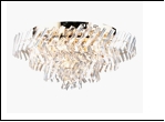 Люстра "хрусталь 8" LED-White светильник потолочный 43594/8+8 FGD E27+LED 3W 6500K 580*350  с ПДУ