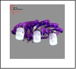Люстра "фигурн.с плафон 3" LED-Blue+MP3 светильник потолочный 8380/3 (1)   Светильник бытовой потолочный со светодиодами и дистанционным пультом (220V