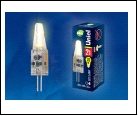 ЛСД G4 JCD   2,0Вт 3000K 220В Т25 (Капсульная) UNIEL . UNIEL LED-JC-220///G4/CL SIZ05TR   с силиконовым покрытием Цвет свечения  Упаковка картон, шк 4