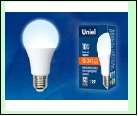 ЛСД Е27 ЛОН  10,0Вт 4000K  12В/24В A60 UNIEL LED лампа св/д  LED/NW/FR/12-24V PLO55WH . 12-24В. Форма «A», матовая. Белый свет (K). Картон. ТМ ., шк 4