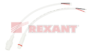 Соединительный кабель (2pin) герметичный (IP67) 2х0.35мм² 300V белый REXANT (1/1)