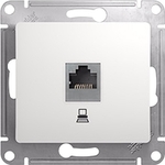 Глосса сиреневый туман Роз. комп. RJ45 Schneider GLOSSA 
