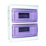 ЩРН пл. 16-2 275х235х95 IP40 бел. ЭКФ Бокс ЩРн-Пм-16 проз/двухдвер бел ИЭК