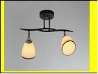Люстра "рожки разн. 2" .. светильник потолочный 3856/2N (10) BK+CR E27 415*290*240