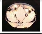 Люстра "зеркальная D=400" LED-RGB светильник потолочный 5319/4Y CR 4*19 E14 RBP  с ПДУ
