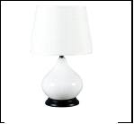 Св. настол. абажур Е27 Подставка 2418/1WHITE (12)(1) Светильник настольный (220V 40W E14)