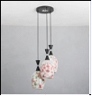 Люстра "модерн 3" .. светильник потолочный CROOKED GLASS GM3080-3  E27  3x60W Люстра подвес  L67 W25 H27