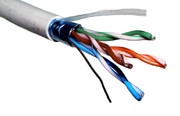 Витая пара UTP 4P внутр. CAT5e 24AWG 4х2х0,4 (CCА) омедненный алюминий по 305м