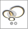 Св. комн. LED фигурный 108Вт бел.мат. 3000К/6500К IP44 MAYSUN ... 700х500mm светильник " D=700" .. светильник потолочный Управляемый  светильник Tripl
