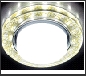 СТ LEDподсв. GX53 золото - белый круг  G248 W/GD белый/золото +3W(LED WHITE)Ambrella