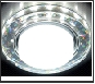 СТ LEDподсв. GX53 бел.-серебро круг светильник Светильник G250 W/CH/WH белый/серебро +3W(LED WHITE)Ambrella