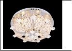Люстра "зерк.круг.лепест. D=500" LED-Blu светильник потолочный 7436/6Y CR d500 E14 RBP