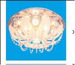 Люстра "зерк.круг.лепест. 9" LED-Blu светильник потолочный 4174/9CR RC RBPLED Круги энергосберегающие