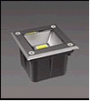 Свет-к  квадратный 220V LED COB 1*5W   IP67 сатин-никель  UG3670 Wh