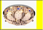 Люстра "зеркальная D=450" LED-RGB светильник потолочный 2528/6 CR E14 RBP 45  с ПДУ