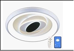 Люстра "LED D=500" .. светильник потолочный 29501/162W (2) WT+BK LED 7/11/15/48W 6500/3000К 500*85  (дим)