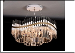 Люстра "хрусталь 4" LED-Blu светильник потолочный 5172/4+4E WT E27+LED 410*650