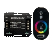 С/д контроллер  12В/24В 288/576Вт IP20 ECOLA Контроллер для светодиодных лент 12V 288W(24V 576W) 24A RGB с кольцевым сенсорным черным радиопультом RFC