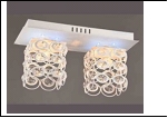 Люстра "космос 2" LED-RGB светильник потолочный 25369/2 WT E27 400*180*250  с ПДУ