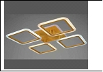 Люстра "LED 4" LED-RGB светильник потолочный 29729/4 (2) WOOD(RGB) LED 14/16W 6500/3000К 610*610*110  (дим)