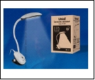 Св. настол. LED  4Вт Подставка светильник настольный TLD-529 Black-White/4W//400Lm/4500K Светильник настольный «прищепка». Механический выключатель. Ч