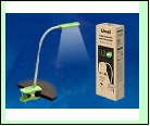 Св. настол. LED  4Вт Прищепка светильник настольный TLD-554 Green//400Lm/5500K/Dimmer Светильник настольный «прищепка», 4W. Сенсорный выключатель. Зел