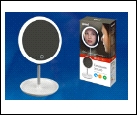 Св. настол. LED  4Вт Подставка светильник настольный TLD-590 White//80Lm/6000K/Dimmer Настольный светильник - зеркало, 4W. Встроенный аккумулятор 3.7V