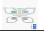 Люстра "LED 4"  60Вт LED-White светильник потолочный 29951/4 (2) WT(GN) LED 15/16W 6500/3000К 670*110  (дим)